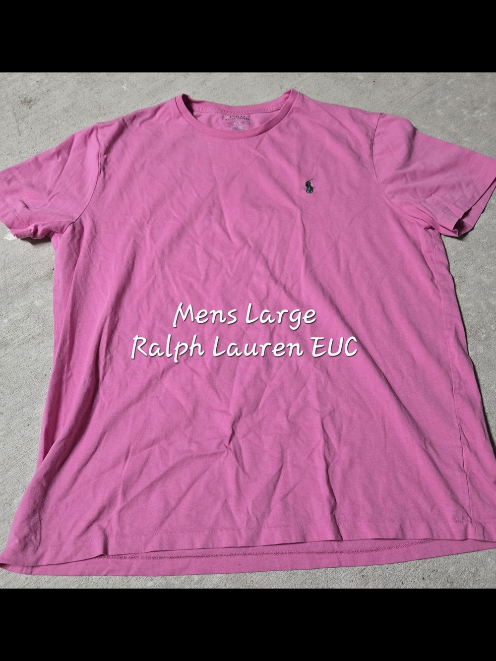 Polo by Ralph Lauren Pink Crew Neck Short Sleeve T-Shirt Large
